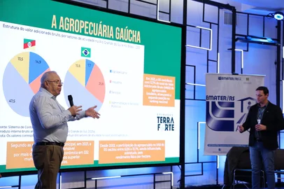 Reunião regional para apresentação do programa Operação Terra Forte, em Caxias.na foto, secretario Vilson Covatti. <!-- NICAID(16062710) -->