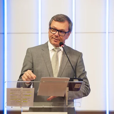 Celestino Loro, presidente da CIC Caxias, na RA de 23 de setembro de 2024. <!-- NICAID(15873890) -->