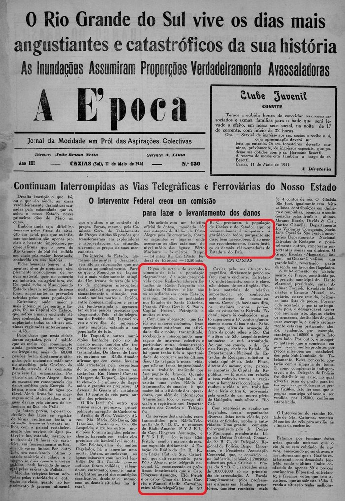 Jornal A Época / reprodução