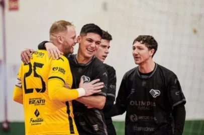 Olimpia, de Santa Maria, na Série Bronze do Estadual de Futsal 2025.