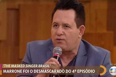 Marrone no Encontro falando do Masked Singer<!-- NICAID(14878111) -->