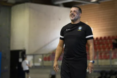 Técnico da Seleção Brasileira de Futsal, Marquinhos Xavier<!-- NICAID(15472634) -->