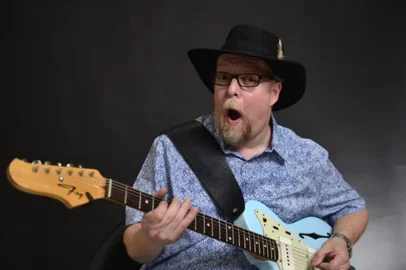 Guitarrista de blues norte-americano Tom Holland, atração do 15º MDBF.<!-- NICAID(15914221) -->