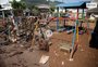 FOTO: veja como está pracinha de escola de Muçum após enchente