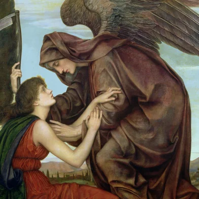 The Angel of Death (1881), quadro pintado por Evelyn de Morgan<!-- NICAID(16021478) -->