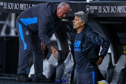 Lucas Uebel / Grêmio FBPA Gremio x BotafogoRS - FUTEBOL/CAMPEONATO BRASILEIRO 2026/GREMIO X BOTAFOGO - ESPORTES - Lance da partida entre Gremio e Botafogo disputada na noite desta quarta-feira, no Estádio Nilton Santos, valida pela Campeonato Brasileiro 2026. FOTO: LUCAS UEBEL/GREMIO FBPAEditoria: SPOLocal: Rio de JaneiroIndexador: Lucas UebelSecao: futebolFonte: Gremio.netFotógrafo: Gremio x Botafogo<!-- NICAID(16367426) -->