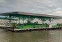 Bar flutuante no Guaíba é evacuado por conta de temporal neste domingo, na zona sul de Porto Alegre