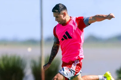 Ricardo Duarte, Inter / Divulgação Villagra no trein o do Inter