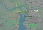 Avião faz passagens baixas e dá voltas pelo céu de Porto Alegre