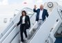 A campanha de Kamala Harris usando tênis