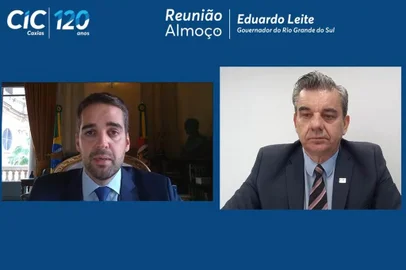 Governador Eduardo Leite palestra na CIC.<!-- NICAID(14755979) -->