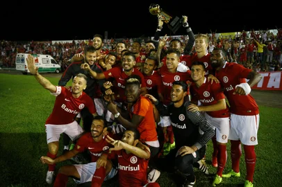 ERECHIM, RS, BRASIL 22/03/2017 - Inter enfrenta o Ypiranga-RS nesta quarta-feira, no estádio Colosso da Lagoa, em Erechim, para tentar garantir uma vaga nas quartas de final no Gauchão. (FOTO: FÉLIX ZUCCO/AGÊNCIA RBS).Indexador: Felix Zucco<!-- NICAID(12808850) -->
