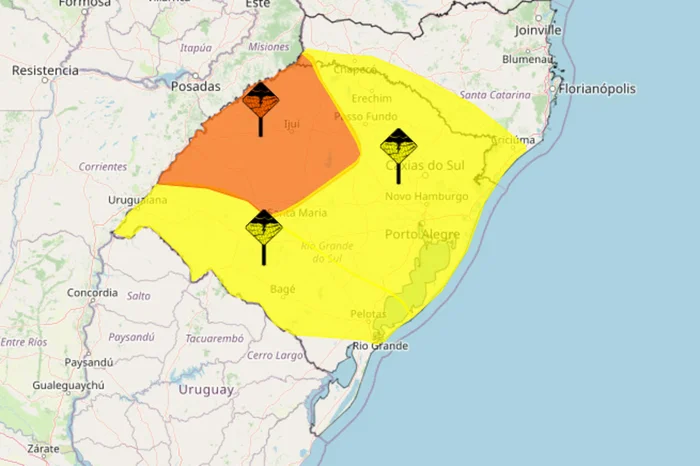 Instituto Nacional de Meteorologia (Inmet) / Reprodução Instituto Nacional de Meteorologia (Inmet) / Reprodução