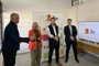 Secretária da Saúde, Arita Bergmann; secretário-chefe da Casa Civil, Artur Lemos; e o procurador-geral do Estado, Eduardo Cunha da Costa.<!-- NICAID(15526645) -->