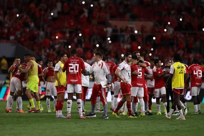 PORTO ALEGRE, RS, BRASIL, 08-02-2026: Internacional x São Luiz, jogo válido pelas quartas de final do Gauchão 2026, no Estádio Beira-Rio. Foto: Bruno Todeschini/Agência RBSIndexador: Bruno Todeschini<!-- NICAID(16221338) -->