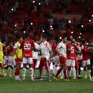 PORTO ALEGRE, RS, BRASIL, 08-02-2026: Internacional x São Luiz, jogo válido pelas quartas de final do Gauchão 2026, no Estádio Beira-Rio. Foto: Bruno Todeschini/Agência RBSIndexador: Bruno Todeschini<!-- NICAID(16221338) -->