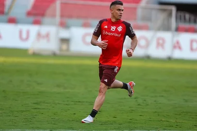 rafael borré no treino do inter