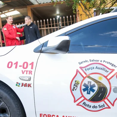 CAXIAS DO SUL, RS, BRASIL, 30/05/2025. Bombeiros voluntários da Rota Do Sol. (Neimar De Cesero/Agência RBS)Indexador: Neimar De Cesero<!-- NICAID(16049434) -->