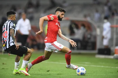 Inter e Atlético-MG se enfrentaram, em 02/10/2021, pelo Brasileirão. Partida foi realizada no Mineirão. Na foto, Yuri Alberto<!-- NICAID(14904782) -->