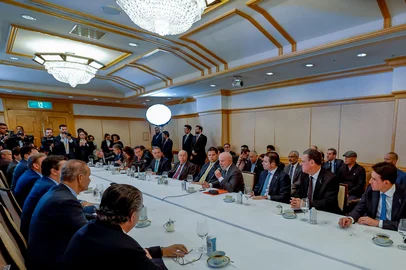Presidente da RepÃºblica, Luiz InÃ¡cio Lula da Silva, durante reuniÃ£o com integrantes da AssociaÃ§Ã£o Brasileira das IndÃºstrias Exportadoras de Carnes (ABIEC).Hotel Imperial - JapÃ£oFoto: Ricardo Stuckert / PR<!-- NICAID(16002918) -->