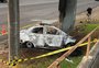Motorista morre após carro bater em mureta e pegar fogo na BR-116