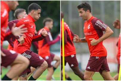 De Pena e Gabriel, jogadores do Inter