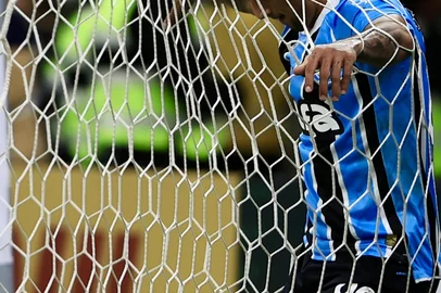 Porto Alegre, RS, Brasil, 29/05/2025 - Grêmio vs Sportivo Luqueño-PAR, na Arena, pela Sul-Americana 2025 - Cristian Olivera. Foto: Jefferson Botega/Agência RBSIndexador: jeff botega<!-- NICAID(16048826) -->