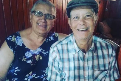 Casal morre em decorrêcia da covid-19 com diferença de 36 horas um do outro. Na foto, Juvêncio Heleodoro de Borba, 82 anos, e Juremi Vidal de Borba, 71<!-- NICAID(14745239) -->