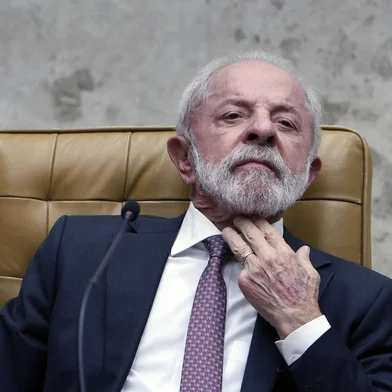 Brazil's President Luiz Inacio Lula da Silva attends the opening ceremony of the judicial year at the Supreme Court in Brasilia on February 2, 2026. (Photo by Sergio Lima / AFP)Editoria: POLLocal: BrasíliaIndexador: SERGIO LIMASecao: justice and rightsFonte: AFPFotógrafo: STR<!-- NICAID(16218773) -->