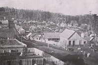 Sede da colônia Erechim em 1912. Foto publicada na Revista Kodak.<!-- NICAID(16062475) -->