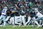PHILADELPHIA, PENNSYLVANIA - NOVEMBER 05: Jalen Hurts #1 of the Philadelphia Eagles throws a pass during the first half in the game against the Dallas Cowboys at Lincoln Financial Field on November 05, 2023 in Philadelphia, Pennsylvania.   Tim Nwachukwu/Getty Images/AFP (Photo by Tim Nwachukwu / GETTY IMAGES NORTH AMERICA / Getty Images via AFP)<!-- NICAID(15590235) -->