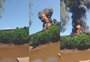 Vídeo mostra momento em que caminhão explode em ponte na BR-386