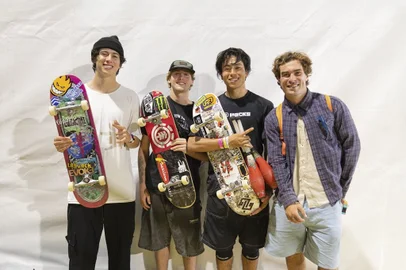 Luigi Cini, Kalani Konig, Augusto Akio, Pedro Barros, skate