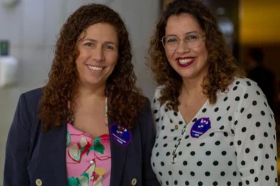 Deputada federal Denise Pessôa e ministra da Gestão e da Inovação em Serviços Público, Esther Dweck.<!-- NICAID(15375094) -->