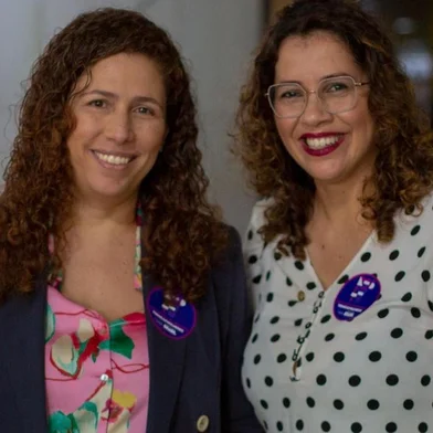 Deputada federal Denise Pessôa e ministra da Gestão e da Inovação em Serviços Público, Esther Dweck.<!-- NICAID(15375094) -->