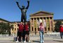 Na Filadélfia, torcedores do Flamengo concentraram em ponto eternizado pelos filmes de Rocky Balboa