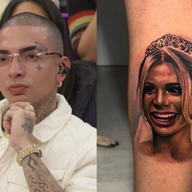 MC Guime cobre tatuagem com rosto de Lexa<!-- NICAID(15571439) -->