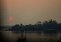 Mudança na circulação de vento traz fumaça de incêndios para o céu do RS