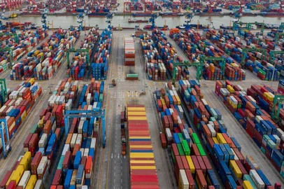 ABPA / Divulgação Porto de Xangai, na China<!-- NICAID(15317534) -->