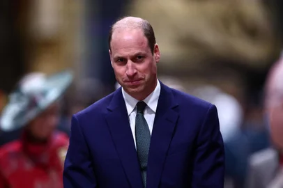 Britain's Prince William, Prince of Wales attends an annual Commonwealth Day service ceremony at Westminster Abbey in London, on March 11, 2024 . (Photo by HENRY NICHOLLS / POOL / AFP)<!-- NICAID(15710970) -->