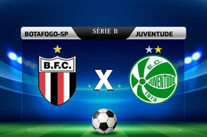 Botafogo-SP x Juventude se enfrentam pela 20ª rodada da Série B 2023.<!-- NICAID(15493887) -->