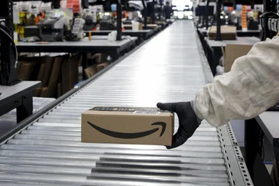 NOVA SANTA RITA, RS, BRASIL, 17-12-2020: Centro de Distribuição da Amazon em Nova Santa Rita. (Foto: Mateus Bruxel / Agencia RBS)Indexador: Mateus Bruxel<!-- NICAID(14672194) -->