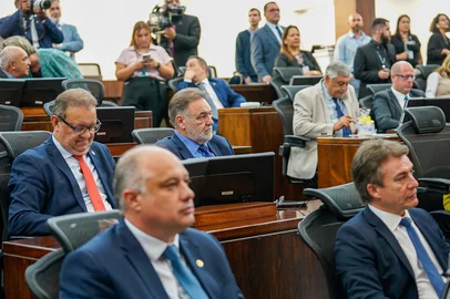 PORTO ALEGRE - RS - BRASIL. 11/02/2025. Sessão especial para apresentação da mensagem anual do governador do Estado.<!-- NICAID(16012913) -->