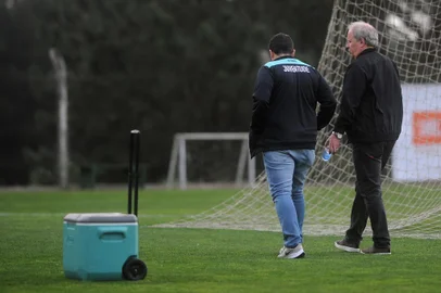 CAXIAS DO SUL, RS, BRASIL, 20/08/2021 - Juventude treina para enfrentar o Fortaleza. (Marcelo Casagrande/Agência RBS)<!-- NICAID(14868185) -->