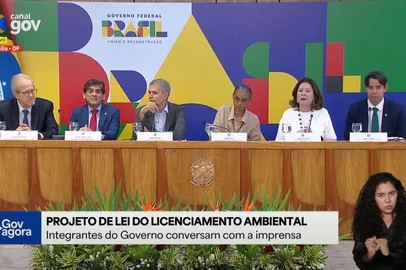 Coletiva sobre a sanção do projeto de lei que flexibiliza a legislação ambiental