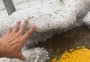  Chuva de granizo provoca estragos em 120 residências de Vacaria; veja fotos