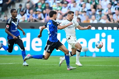 Borussia Mönchegladbach x Hamburgo, futebol