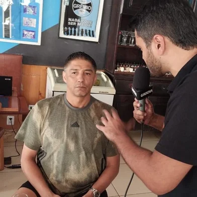 Jardel, ex-centroavante do Grêmio, em entrevista ao repórter Filipe Duarte