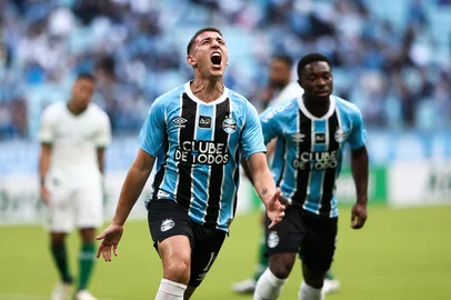 PORTO ALEGRE, RS, BRASIL, BRASIL, 31-01-2026: Campeonato Gaúcho 2026 - Partida entre Grêmio e Juventude no Estádio da Arena em Porto Alegre. Foto: Jonathan Heckler/Agência RBS<!-- NICAID(16216057) -->