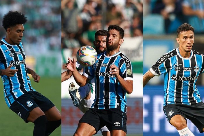 Montagem com imagens de Jefferson Botega/Agência RBS e Lucas Uebel / Grêmio FBPA Montagem com imagens de Jefferson Botega/Agência RBS e Lucas Uebel / Grêmio FBPA